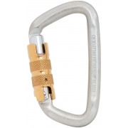 Liberty Mountain Steel Modified D Key Lock Carabiner - Twist Lock